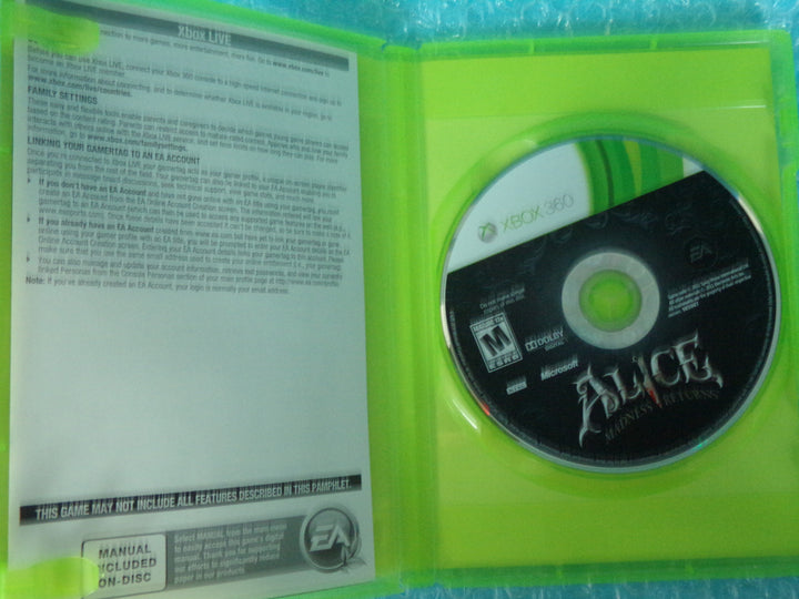 Alice: Madness Returns Xbox 360 Used