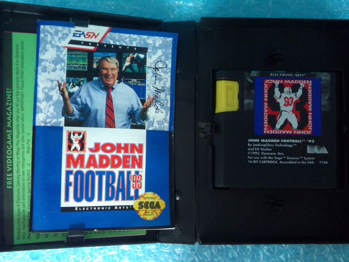 John Madden Football '93 Sega Genesis Boxed Used