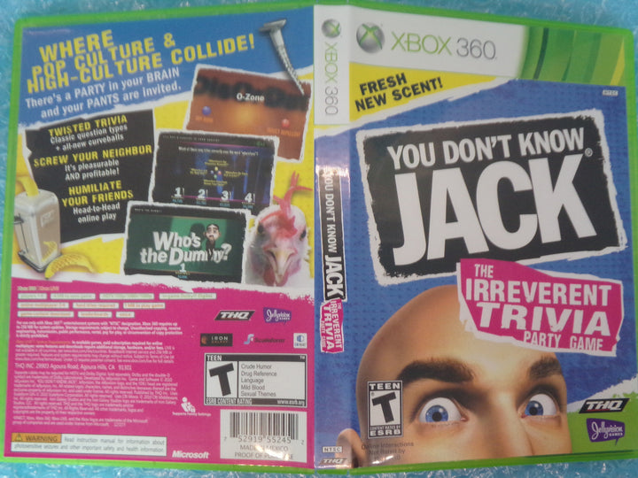 You Don't Know Jack Xbox 360 Used