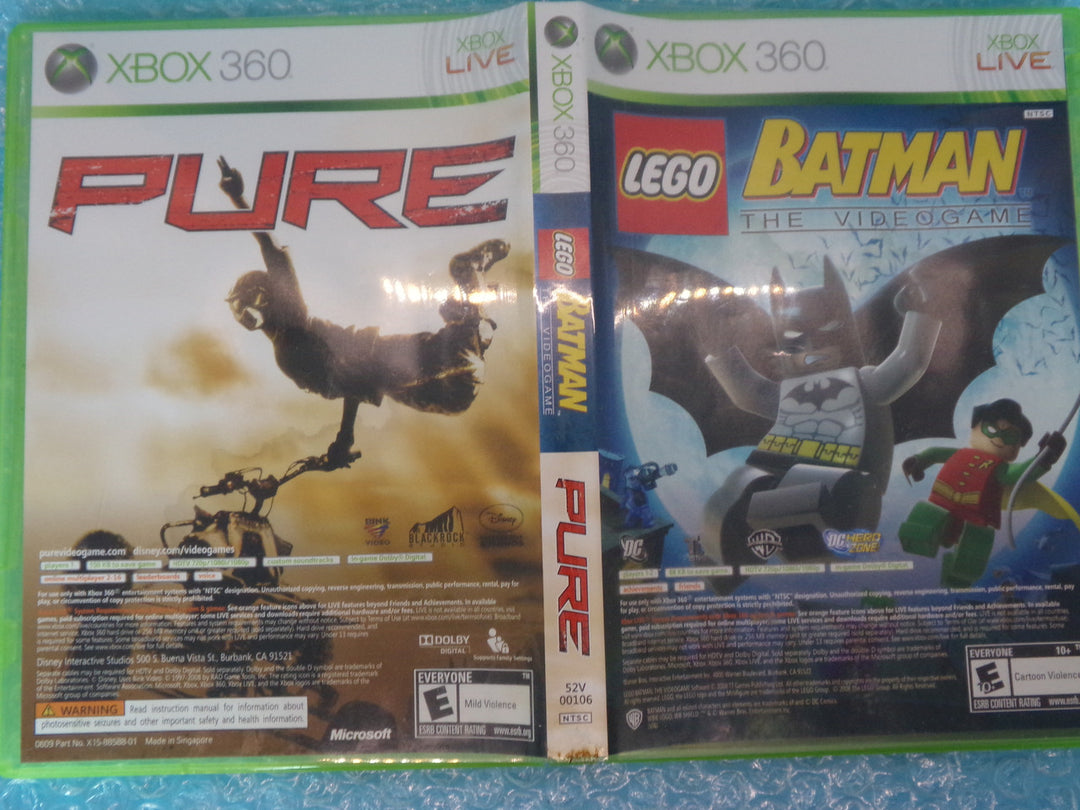 LEGO Batman: The Video Game & Pure Double Pack Xbox 360 Used