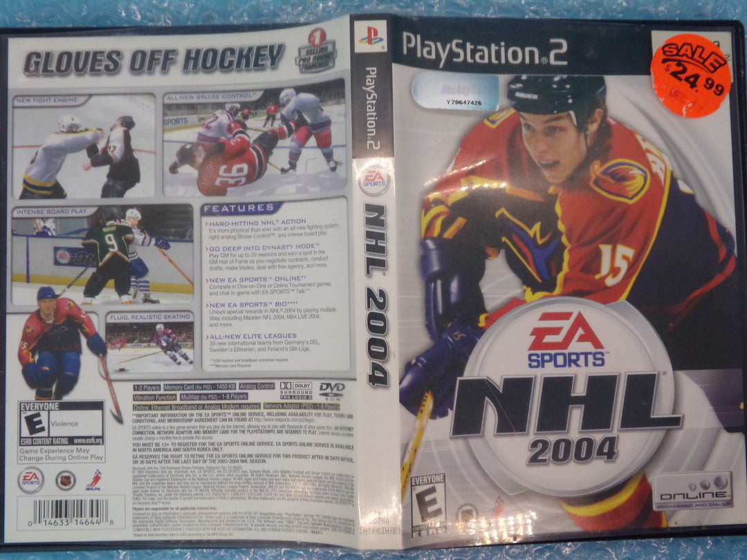 NHL 2004 Playstation 2 PS2 Used