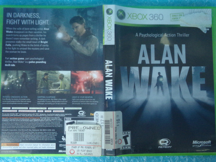 Alan Wake Xbox 360 Used