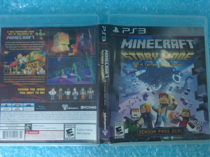 Minecraft Story Mode Playstation 3 PS3 Used