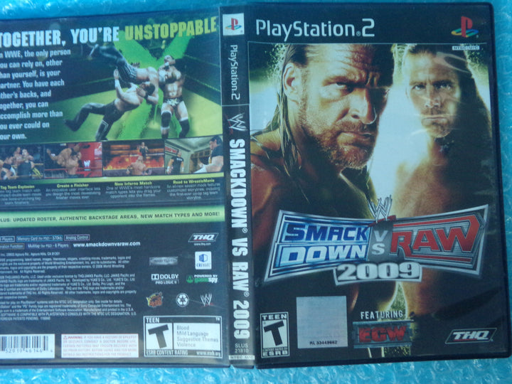 WWE Smackdown Vs. Raw 2009 Playstation 2 PS2 Used
