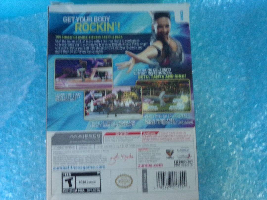 Zumba Fitness 2 W/ Box and Belt Wii NEW