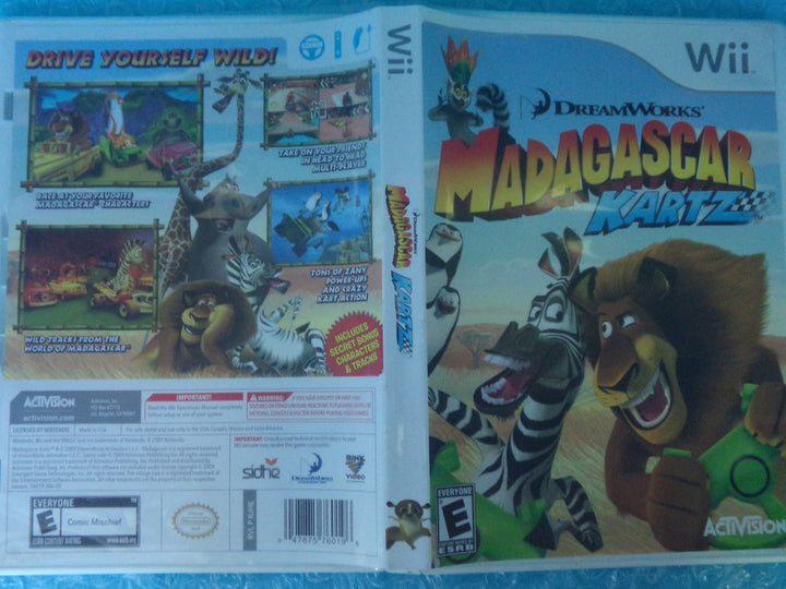 Madagascar Kartz Wii Used