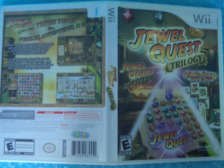 Jewel Quest Trilogy Wii Used