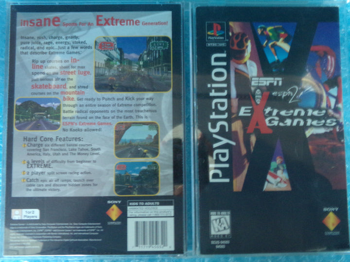 ESPN Extreme Games Playstation PS1 Long Box Used