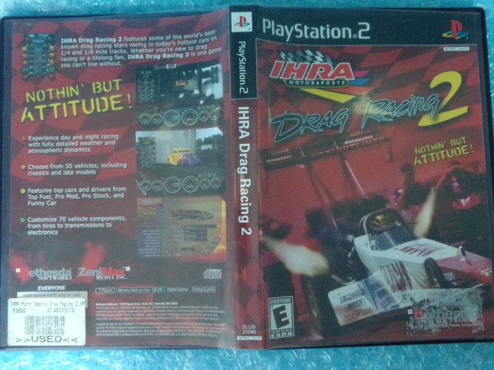 IHRA Drag Racing 2 Playstation 2 PS2 Used