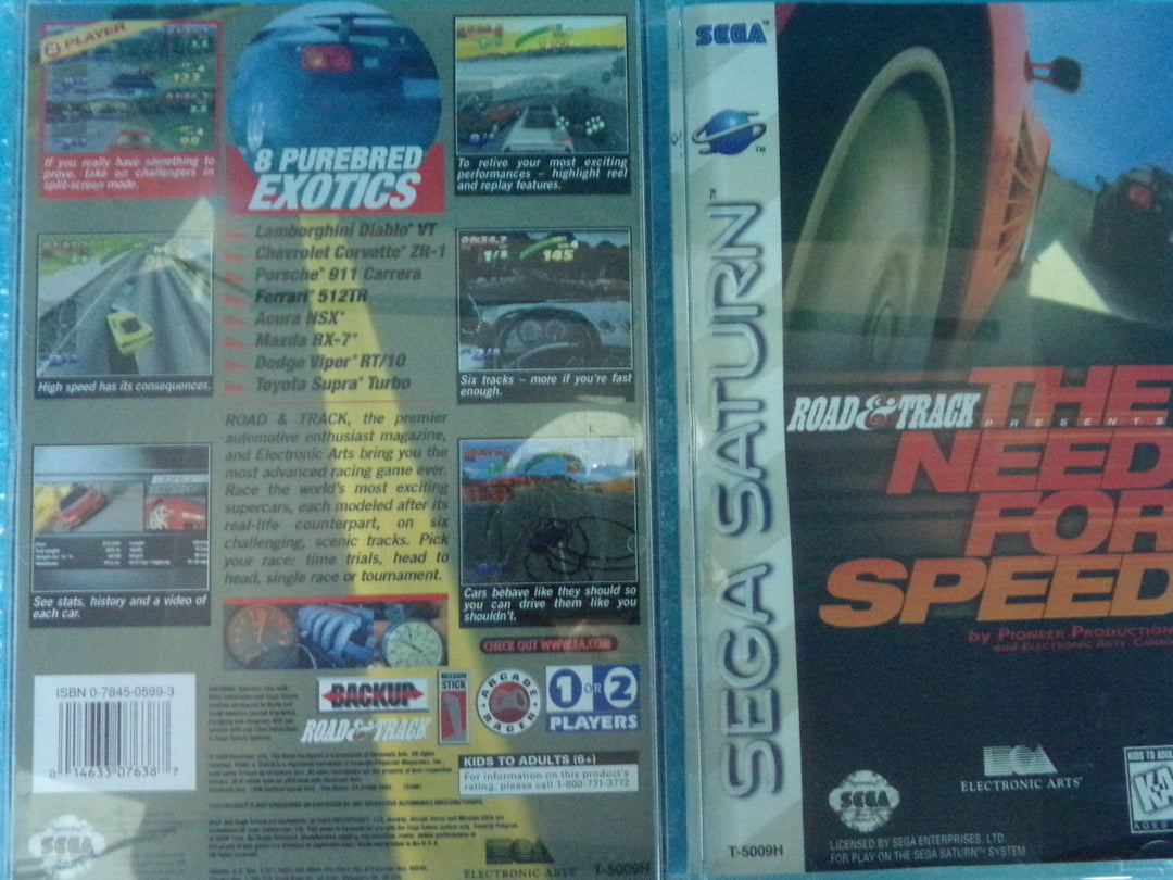 Road & Track Presents: The Need for Speed Sega Saturn Used