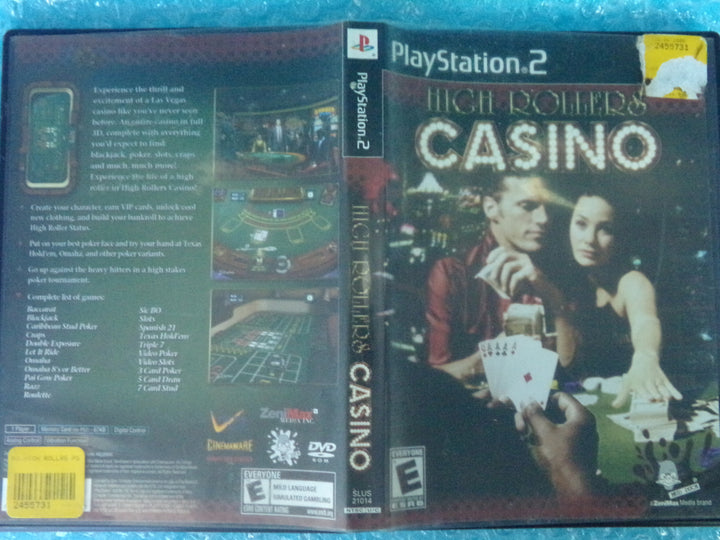 High Rollers Casino Playstation 2 PS2 Used