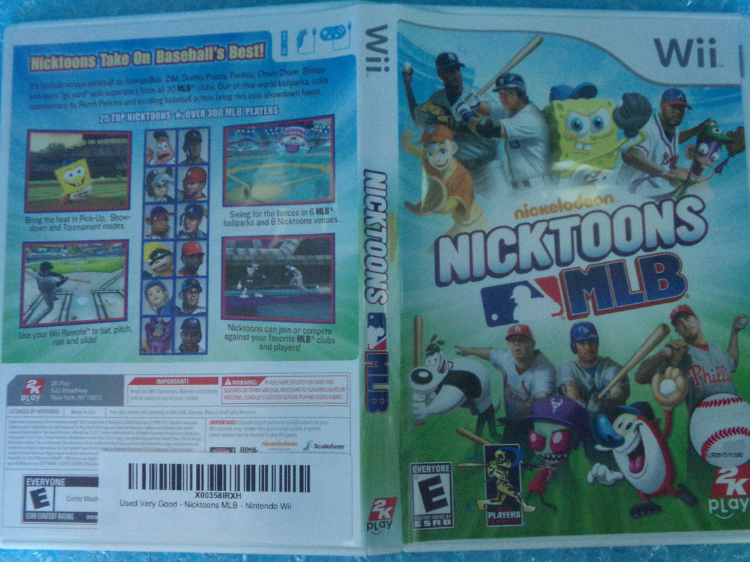 Nicktoons MLB Wii Used