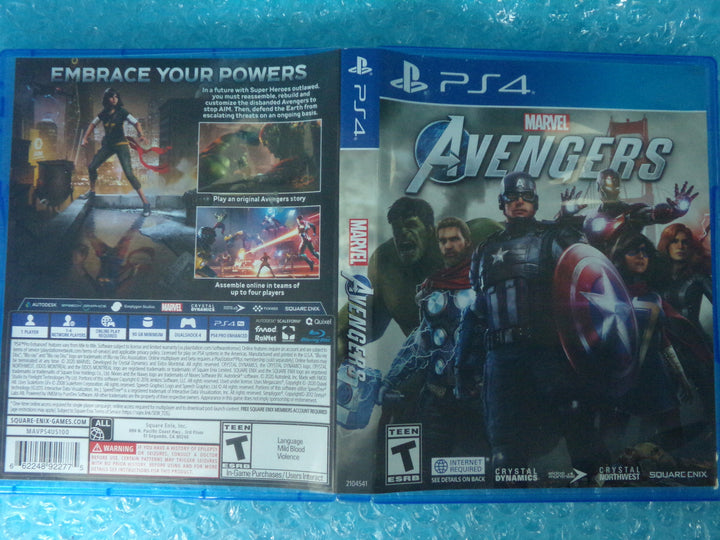 Marvel Avengers Playstation 4 PS4 Used