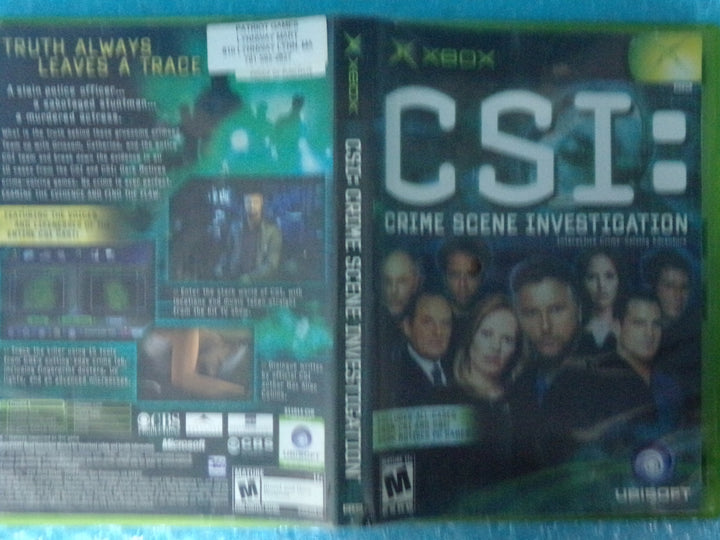 CSI: Crime Scene Investigation Original Xbox Used