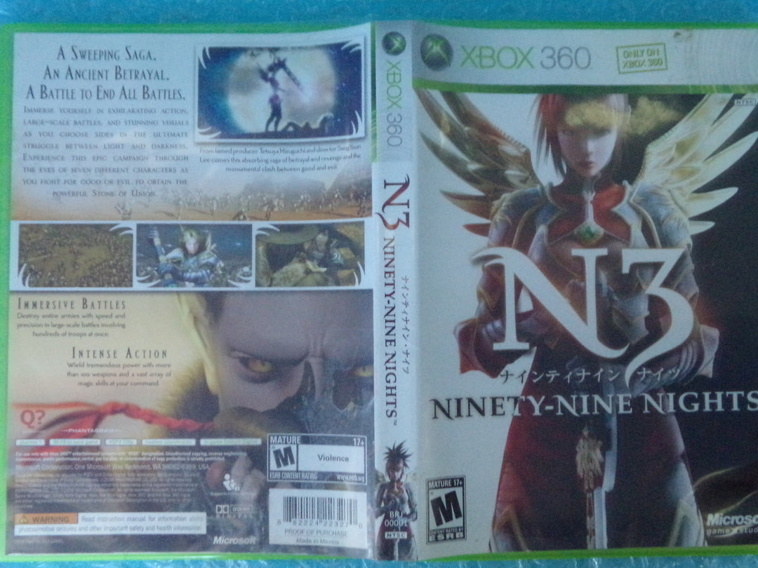 N3: Ninety-Nine Nights Xbox 360 Used