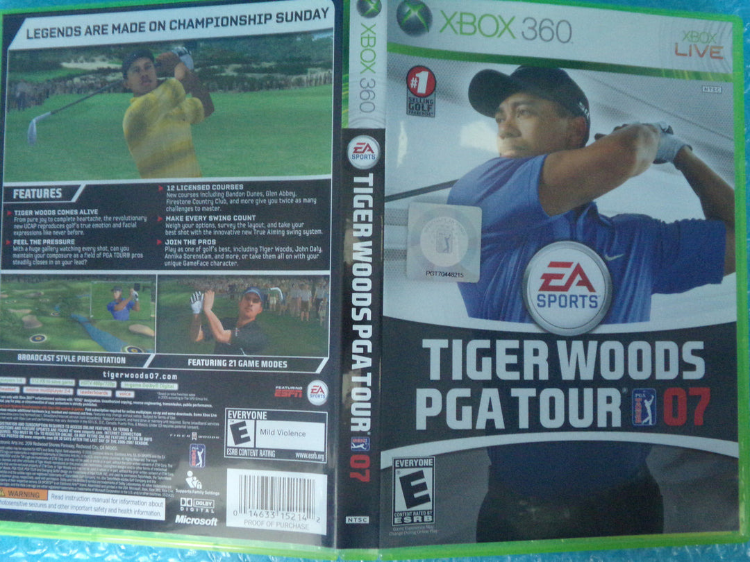 Tiger Woods PGA Tour 07 Xbox 360 Used