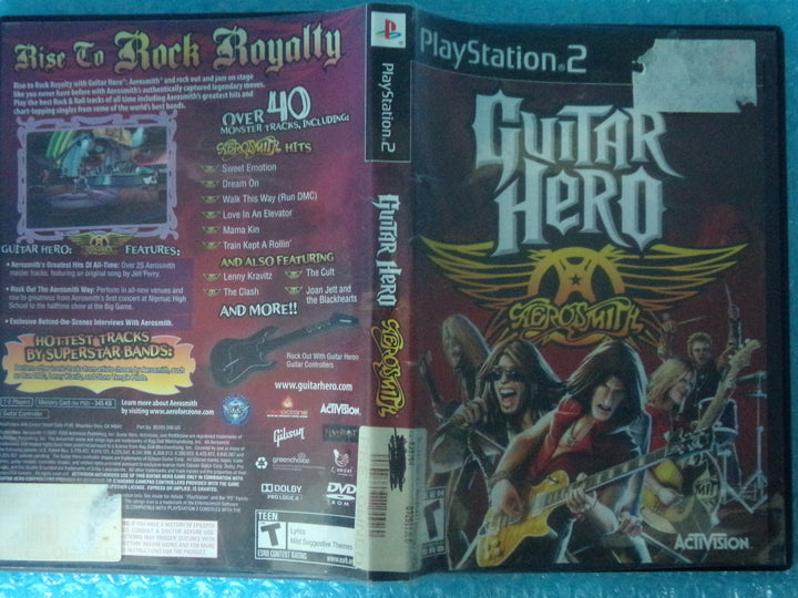 Guitar Hero: Aerosmith Playstation 2 PS2 Used