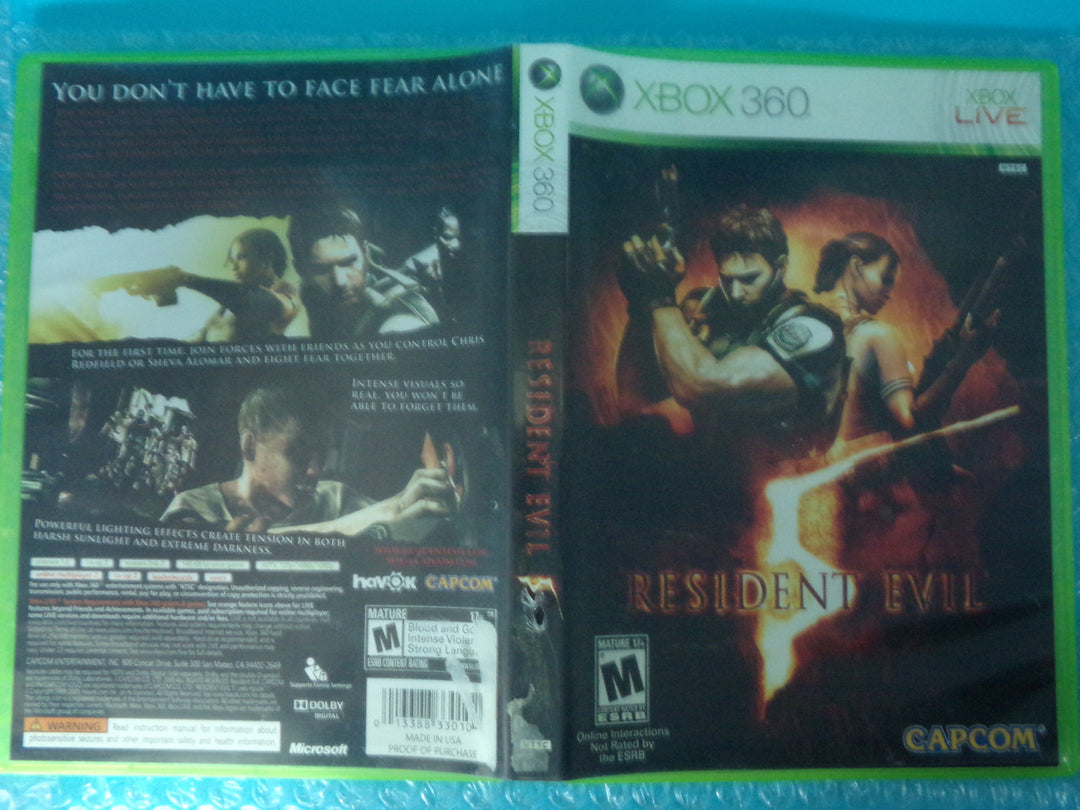 Resident Evil 5 Xbox 360 Used