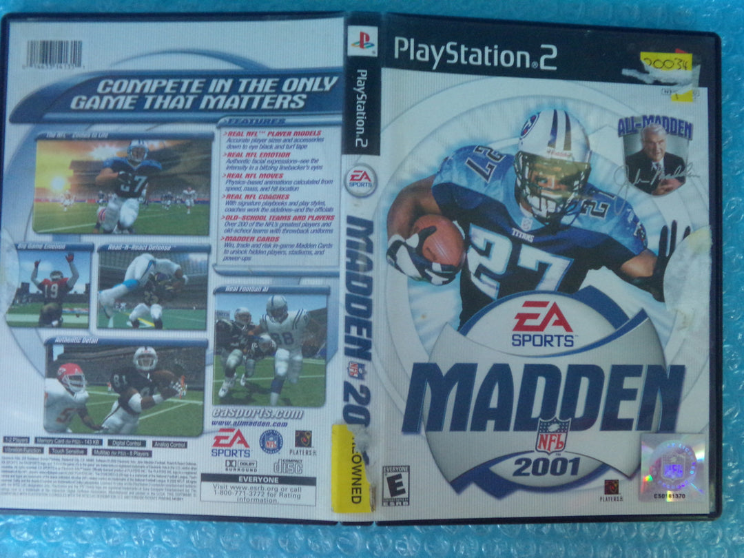 Madden NFL 2001 Playstation 2 PS2 Used