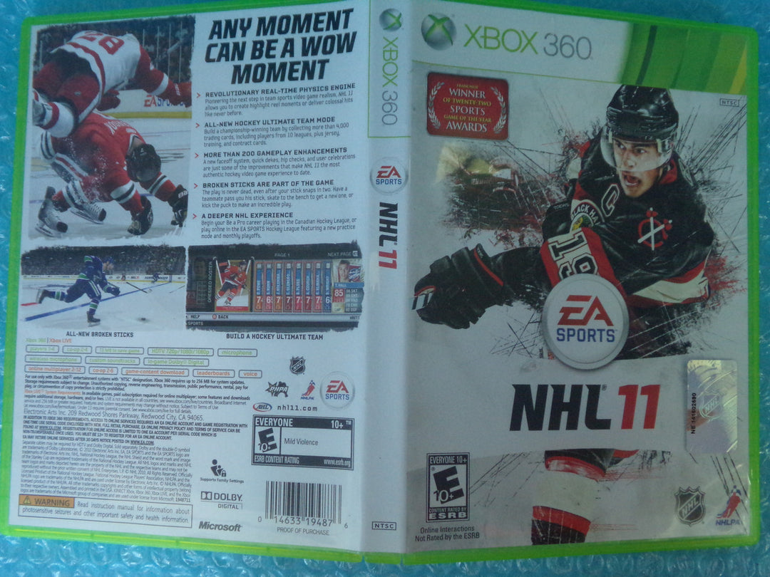 NHL 11 Xbox 360 Used