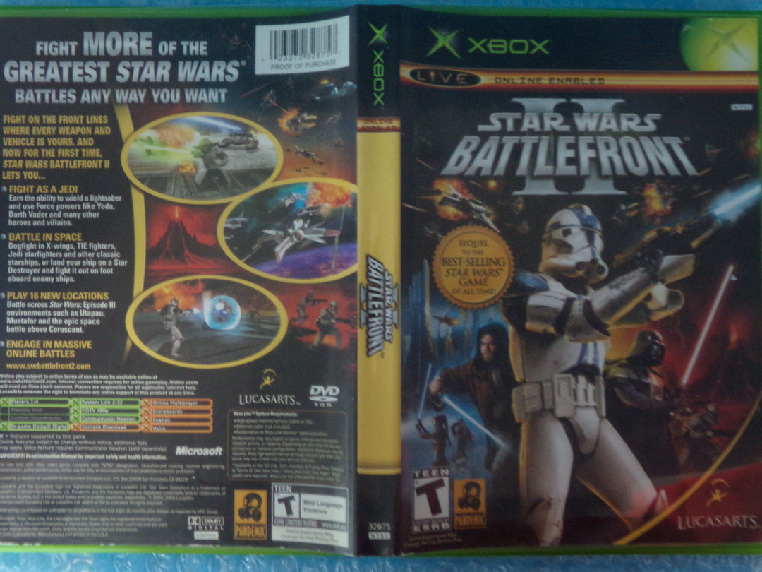 Star Wars Battlefront II Original Xbox Used