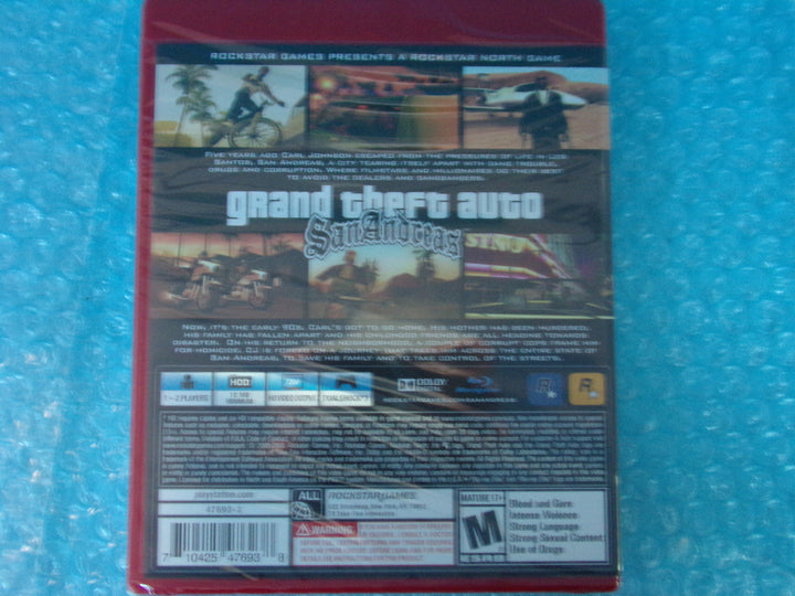 Grand Theft Auto San Andreas Playstation 3 PS3 NEW