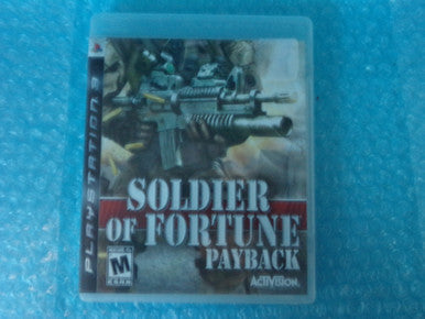 Soldier of Fortune: Payback Playstation 3 PS3 Used