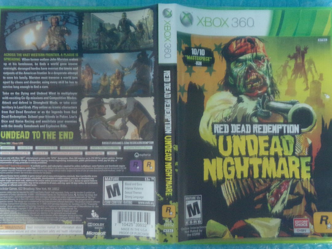Red Dead Redemption: Undead Nightmare Xbox 360 Used