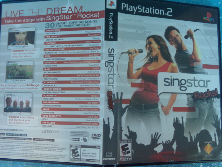 SingStar Rocks! (Game Only) Playstation 2 PS2 Used