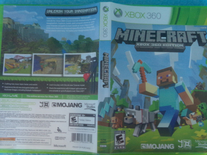 Minecraft Xbox 360 Used
