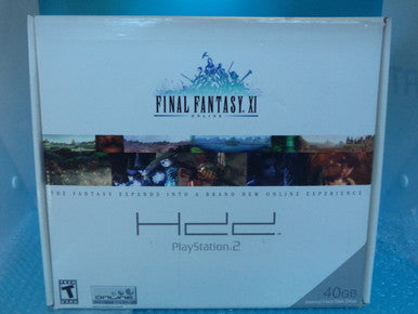 Final Fantasy XI Online Complete Box Set With HDD Drive Playstation 2 PS2 Used