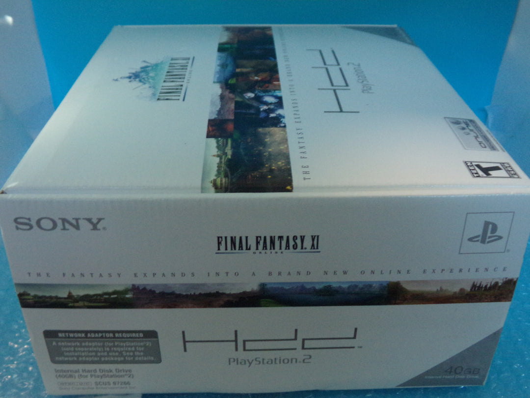 Final Fantasy XI Online Complete Box Set With HDD Drive Playstation 2 PS2 Used