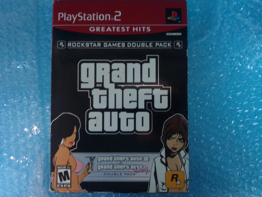 Grand Theft Auto III and Grand Theft Auto Vice City Double Pack Playstation 2 PS2 Used