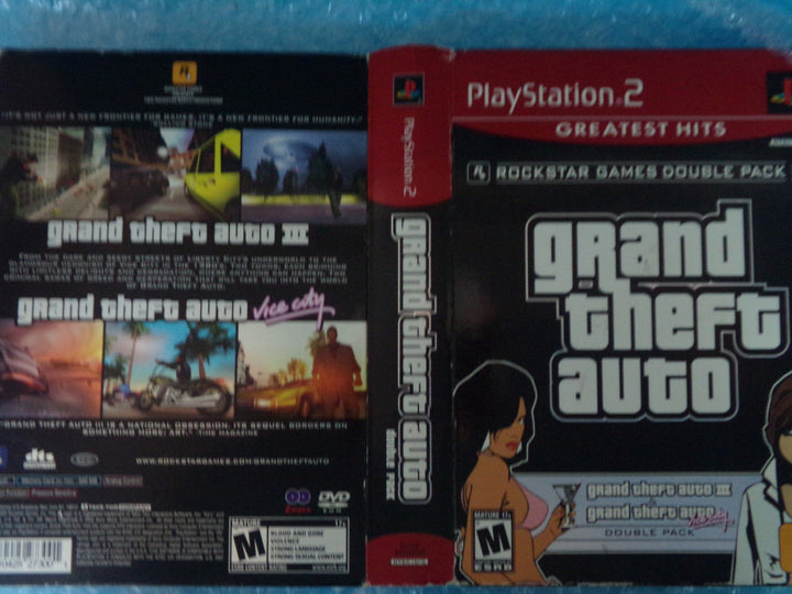Grand Theft Auto III and Grand Theft Auto Vice City Double Pack Playstation 2 PS2 Used