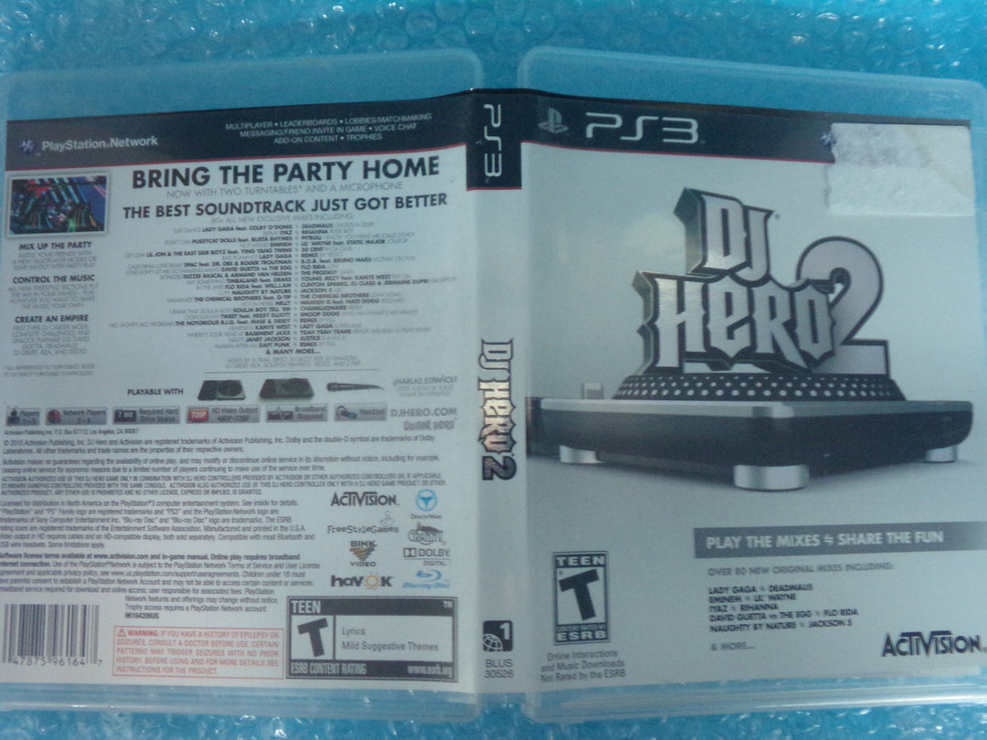 DJ Hero 2 Playstation 3 PS3 Used