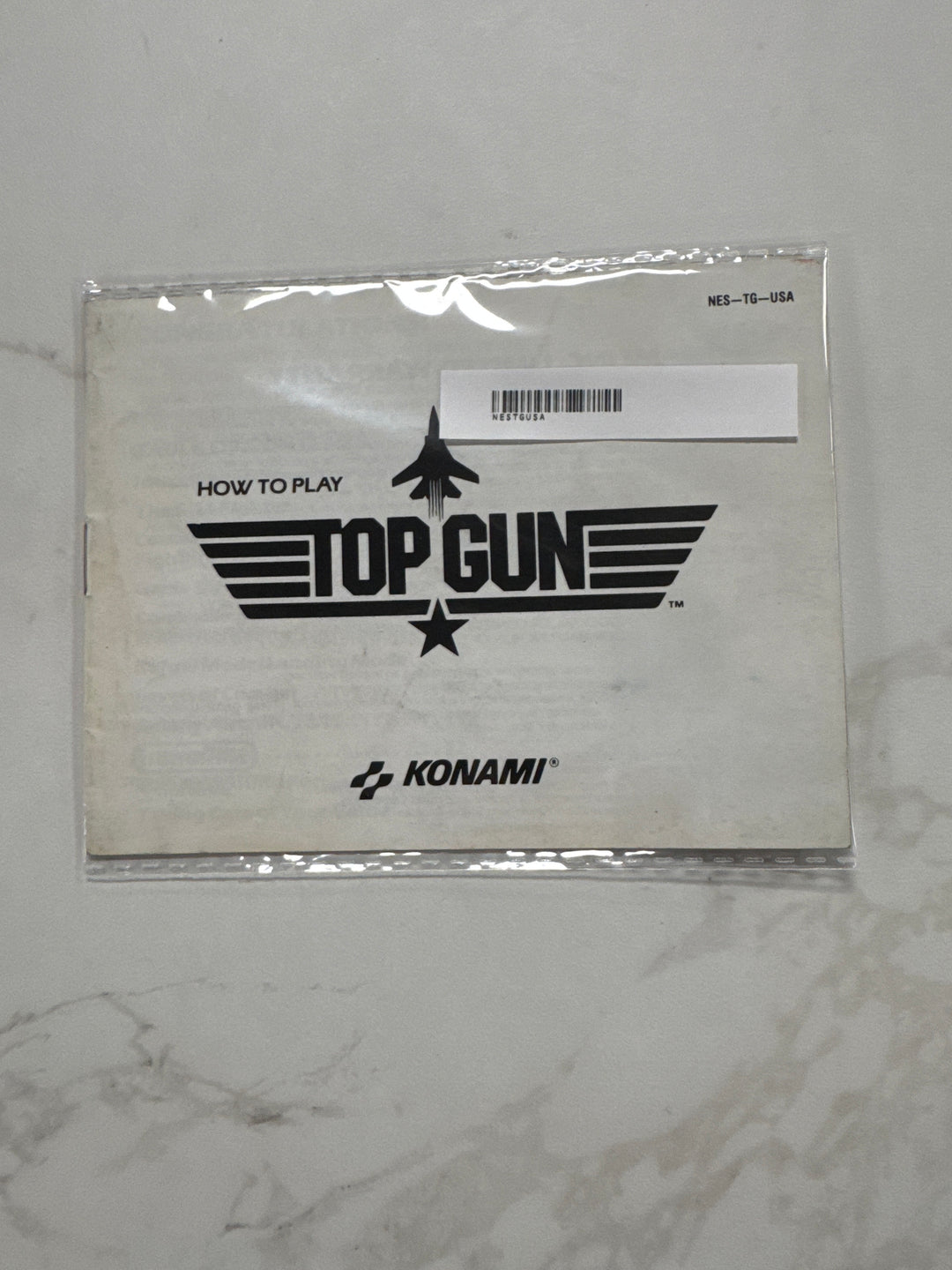 Top Gun NES Manual Only MO6826