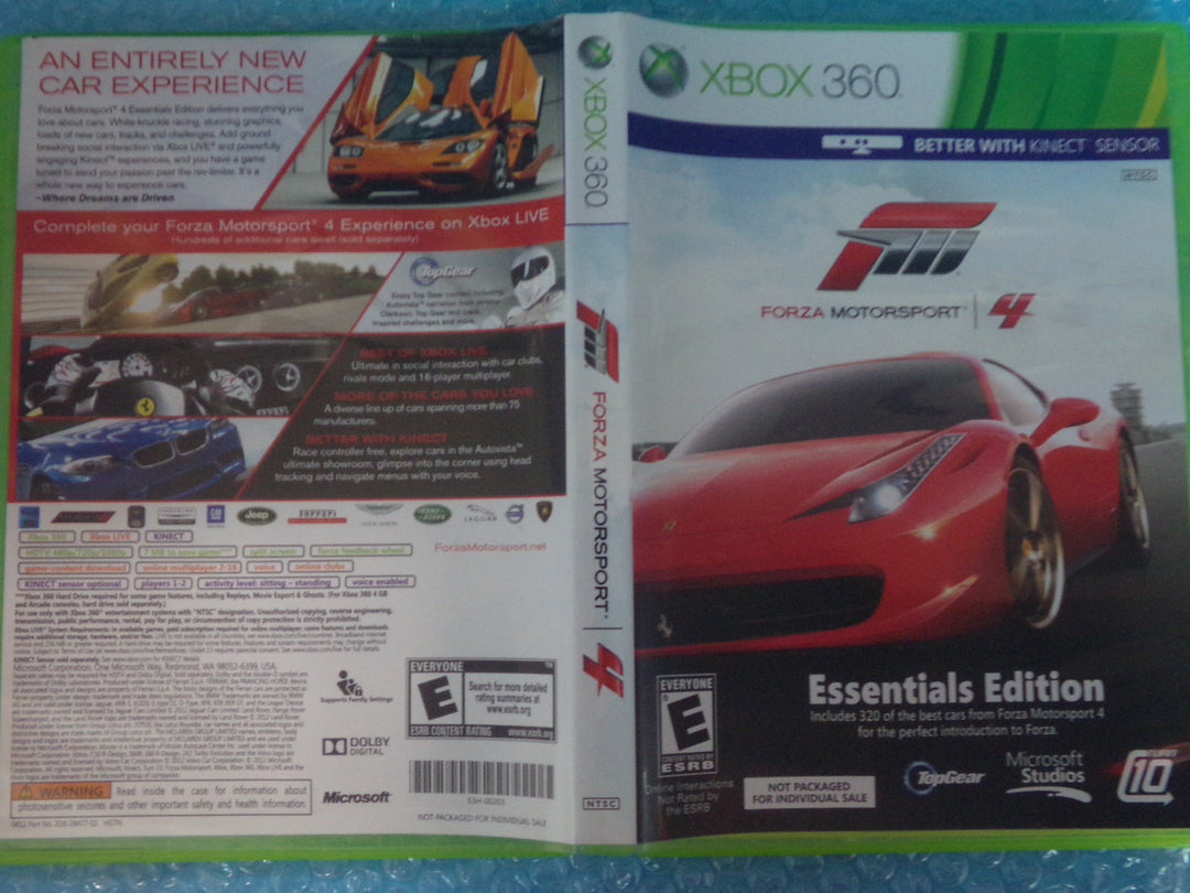 Forza Motorsport 4 Essentials Edition Xbox 360 Used