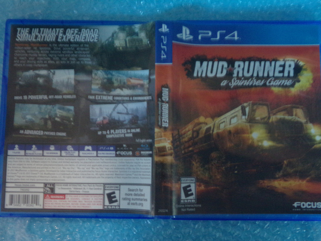 Mud Runner: A Spintires Game Playstation 4 PS4 Used