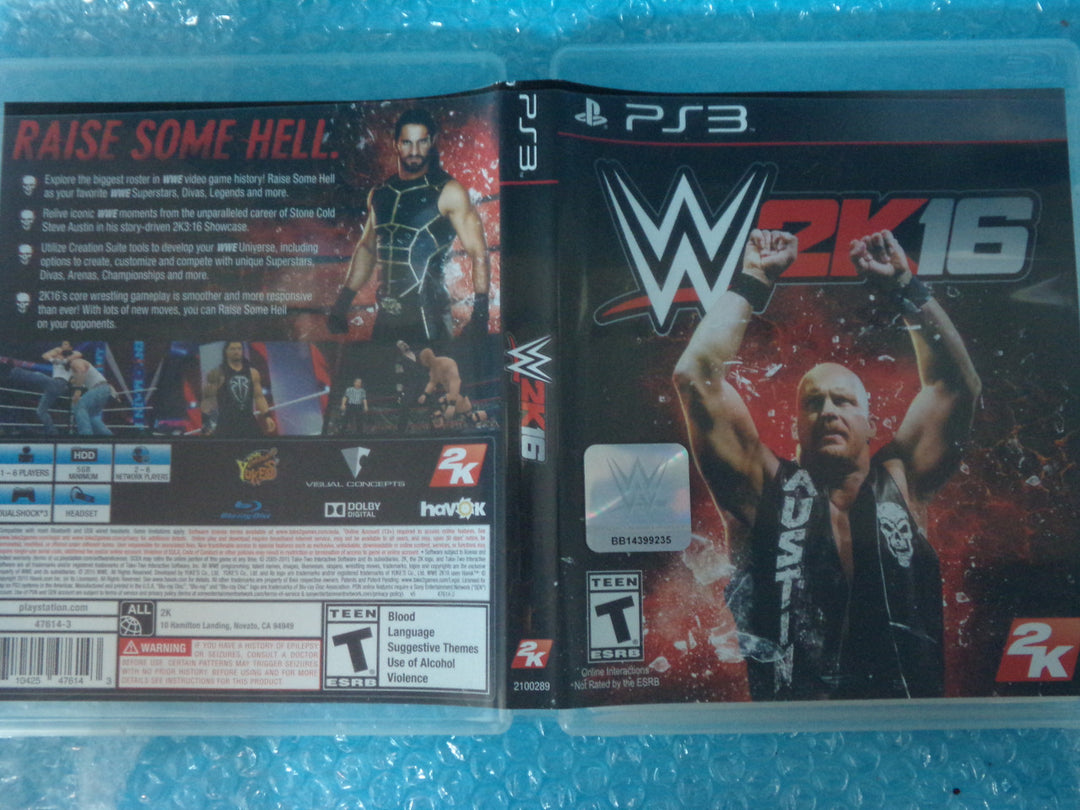 WWE 2K16 Playstation 3 PS3 Used
