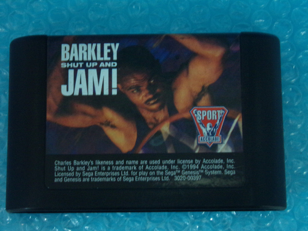 Barkley Shut Up and Jam! Sega Genesis Used