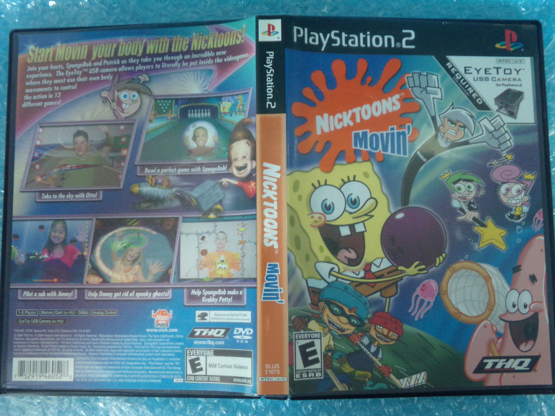 Nicktoons Movin' (EyeToy Required) Playstation 2 PS2 Used