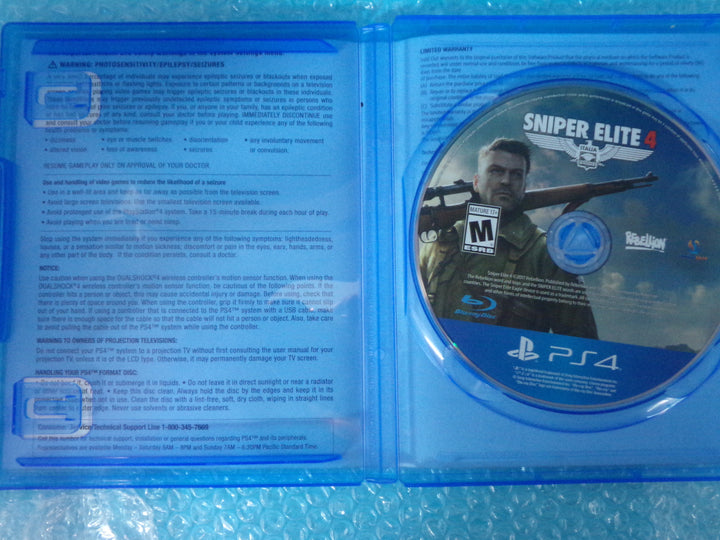 Sniper Elite 4 Playstation 4 PS4 Used D7824