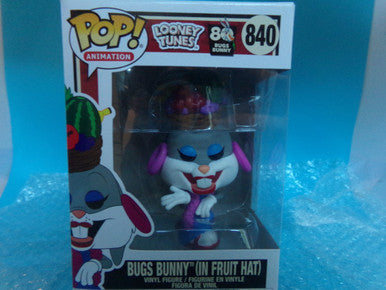 Looney Tunes - #840 Bugs Bunny (in Fruit Hat) Funko Pop