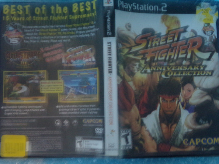 Street Fighter Anniverasry Collection Playstation 2 PS2 Used