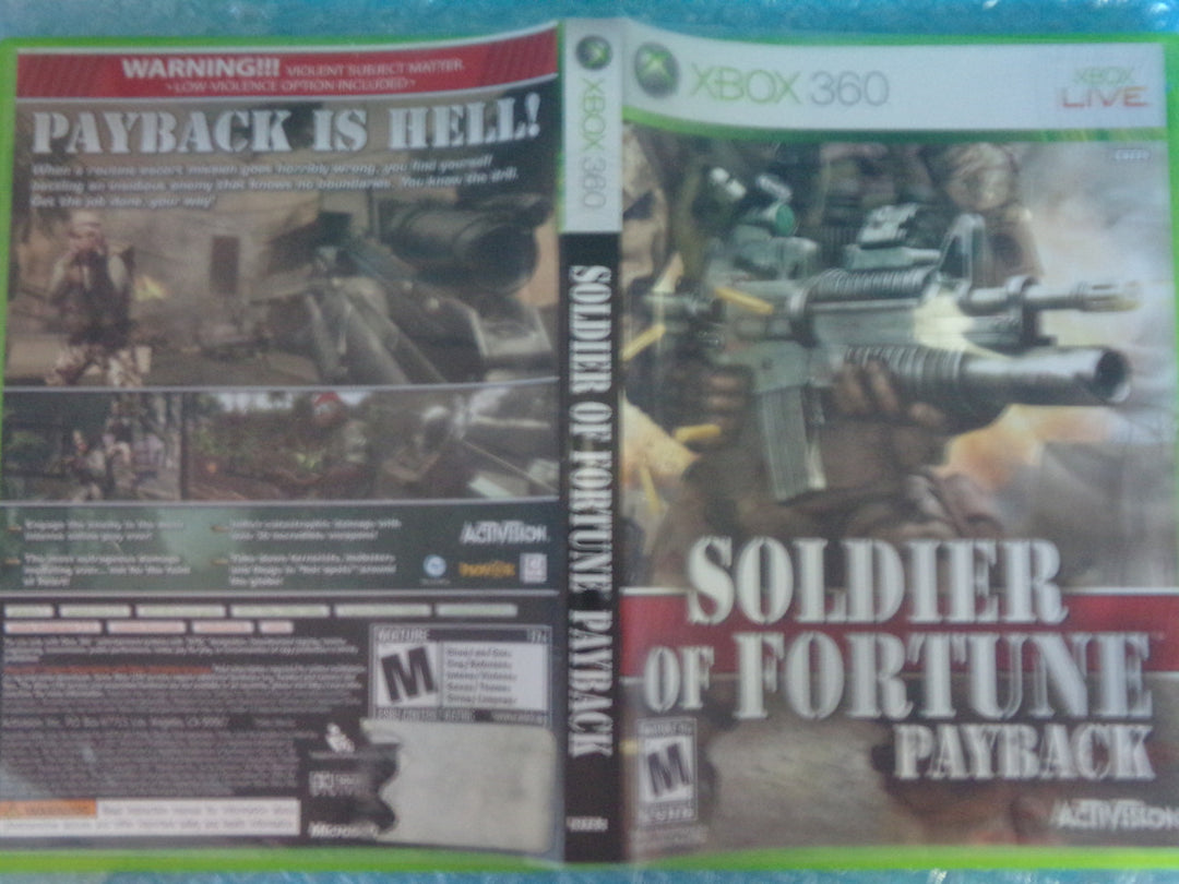 Soldier of Fortune: Payback Xbox 360 Used