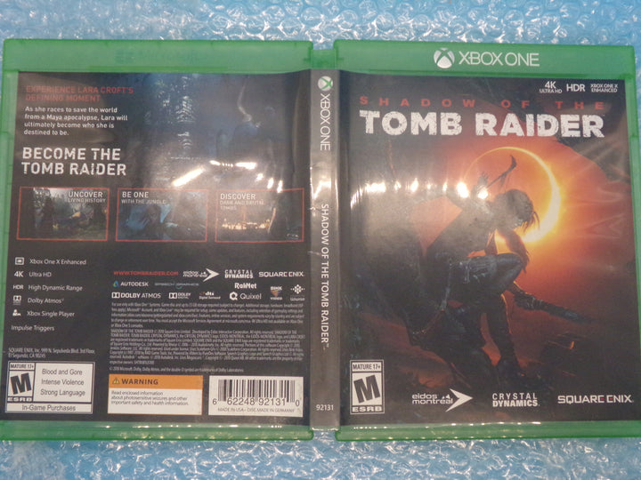 Shadow of the Tomb Raider Xbox One Used