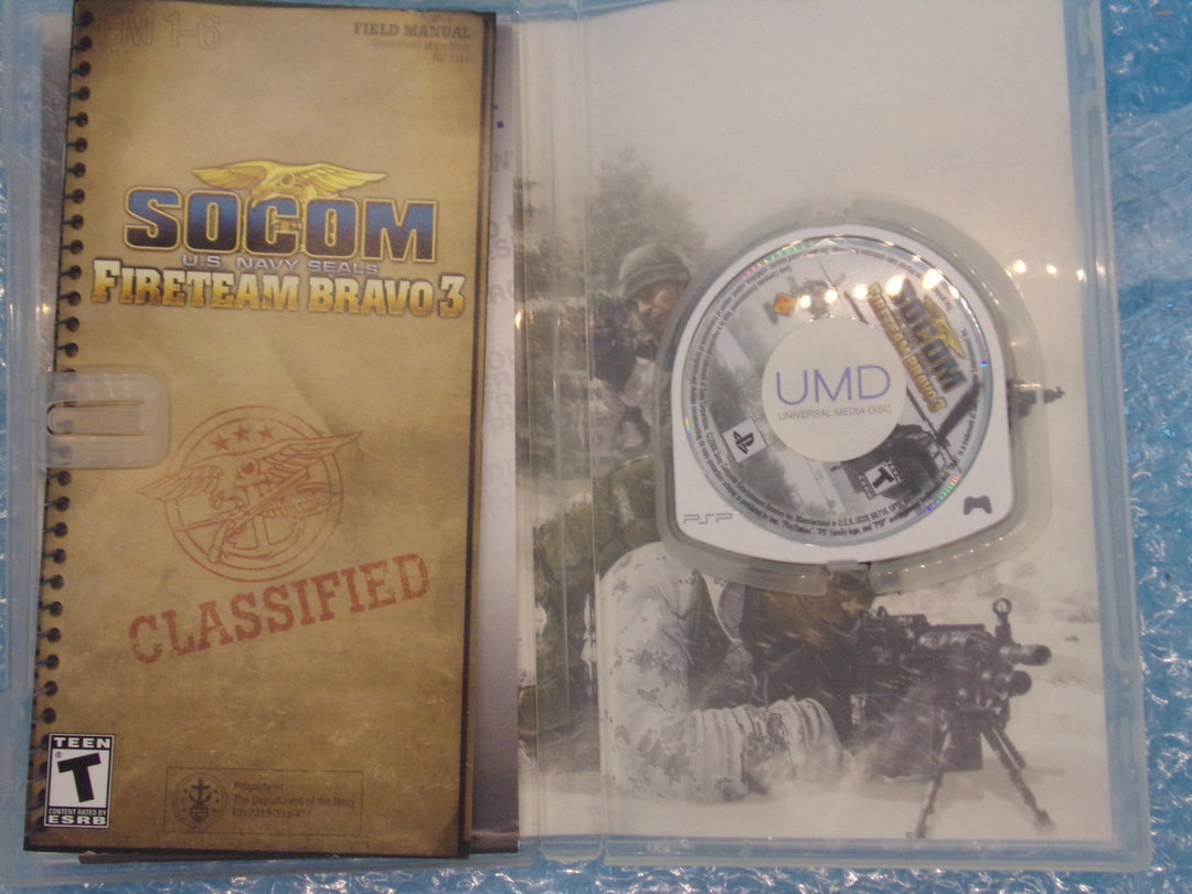 SOCOM: U.S. Navy SEALs Fireteam Bravo 3 Playstation Portable PSP Used