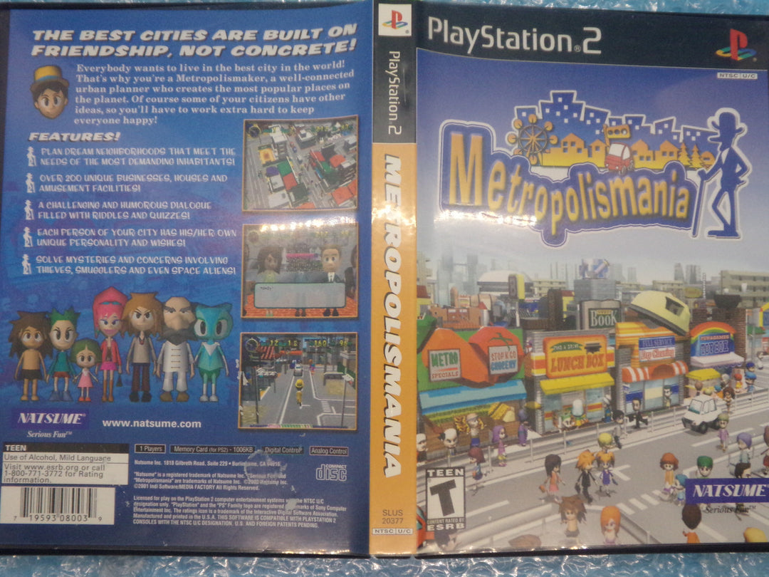 Metropolismania Playstation 2 PS2 Used