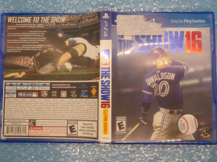 MLB The Show 16 Playstation 4 PS4 Used