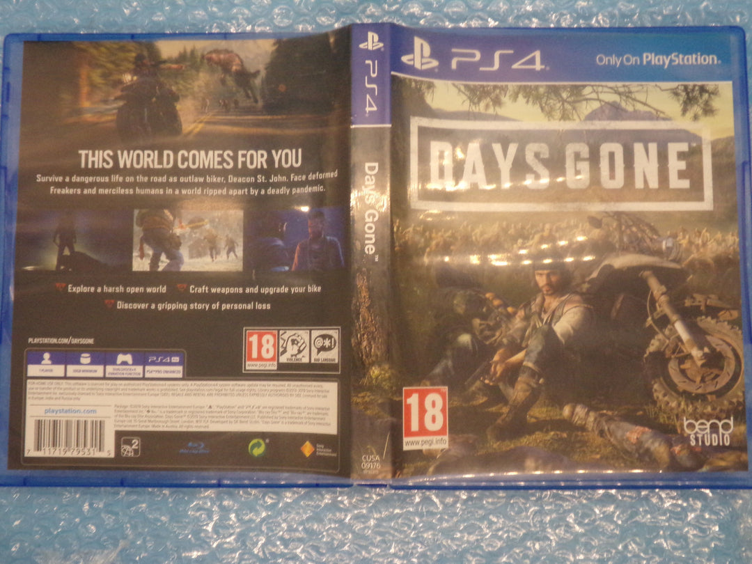 Days Gone Playstation 4 PS4 Used